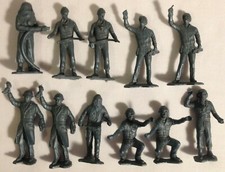 Marx Cape Canaveral Space Center Toy Figures LOT of 11 Ground Crew vintage