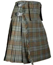 Scottish Black Watch Weathered Kilt Traditional Men's Tartan Kilts
