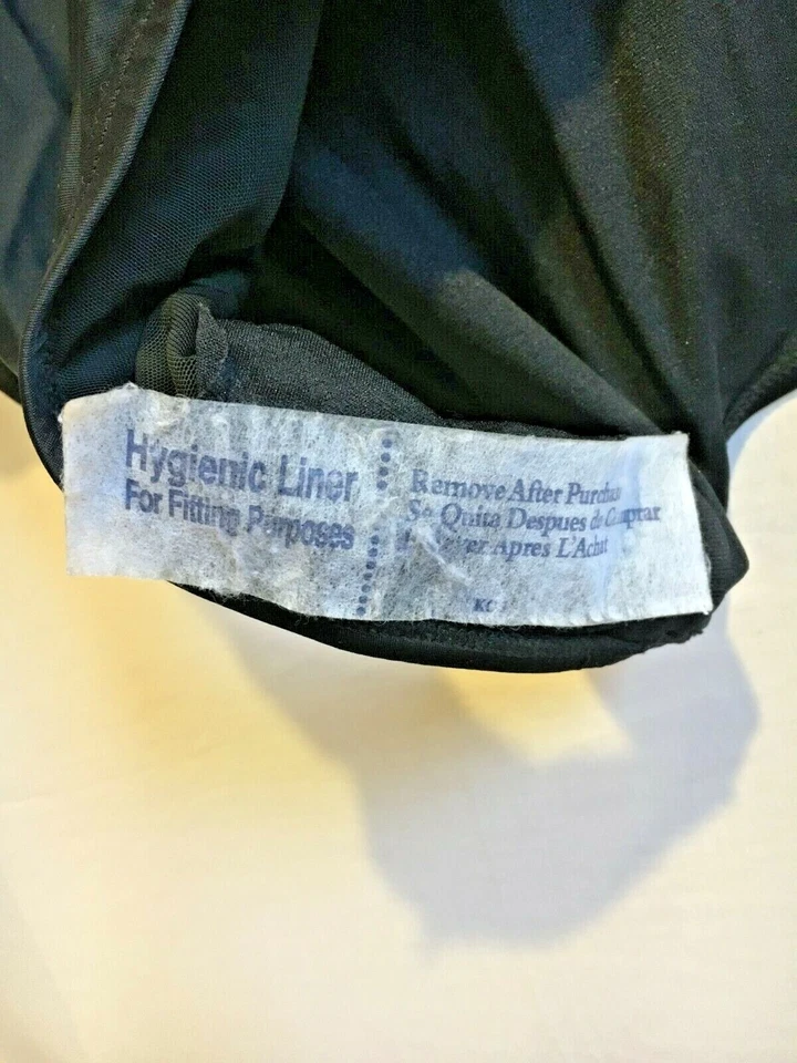 Traje de baño para mujer St. Tropez negro con superposición floral de una pieza talla grande 24W cuello atado Foto 4 de 4