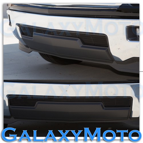 2014 Chevy Silverado 1500 Black Lower Bumper Billet Grille Insert w/o