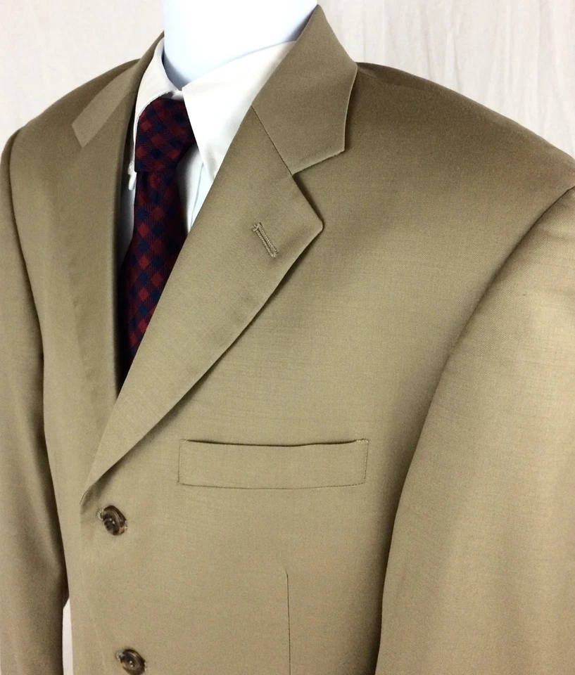 Abrigo Deportivo Giorgio Cosani Para Hombres 40R Super 120s Lana Cachemira Traje Chaqueta Blazer Foto 2 de 4