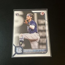 2022 Bowman Baseball Josh Lowe Paper Base Rookie Card #33 Tampa Bay Rays RC