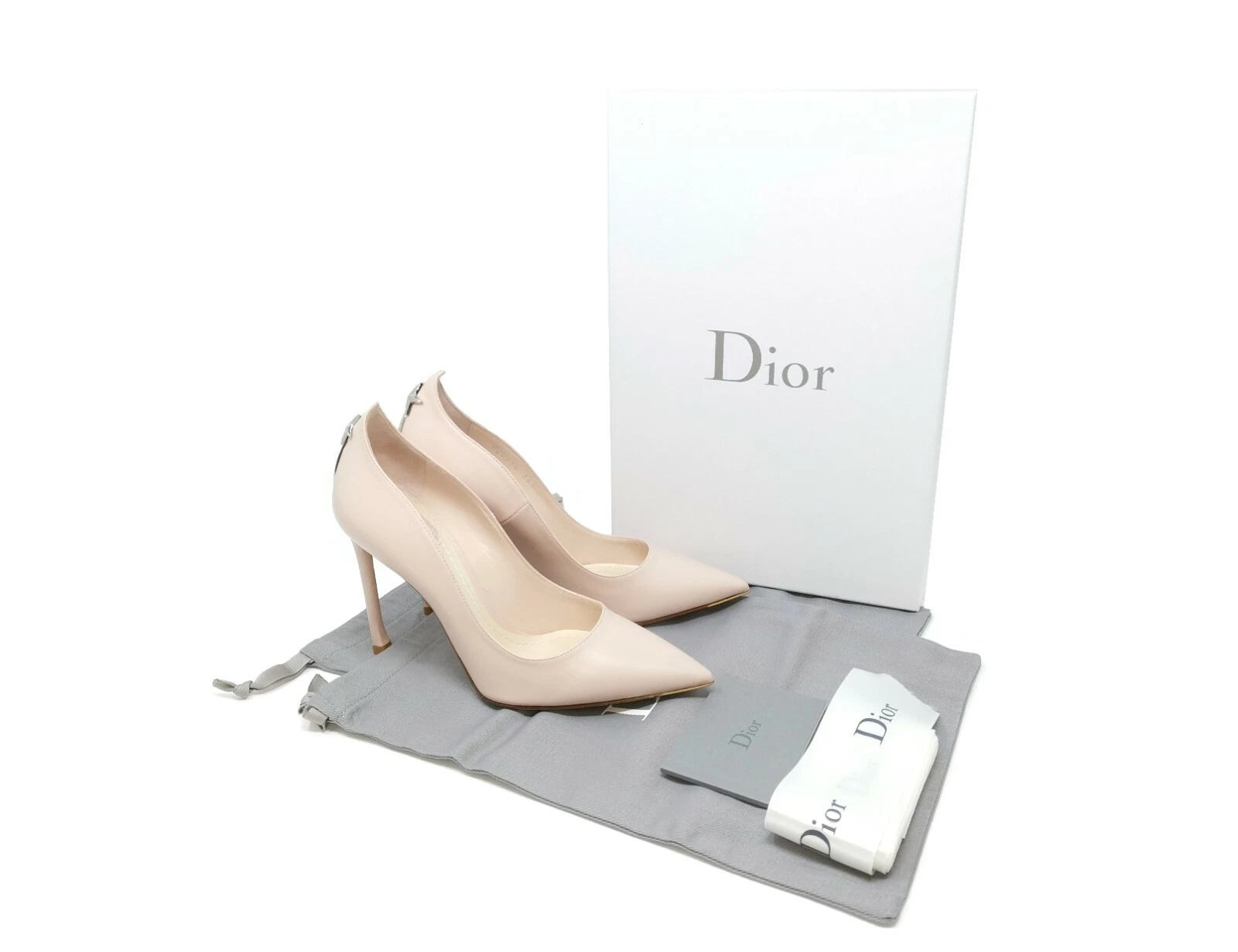 Pompe Christian Dior Nova cuir de veau en poudre rose ~ Royaume Uni 2,5 / UE 35,5 / US 5,5