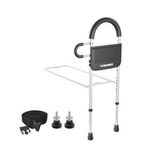 Bed Rails for Elderly Adults Safety with Storage Pocket, Dual Handl... Fast Ship