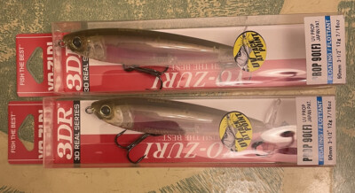 2 Yo-Zuri R1306-RRT 3DR Prop Rainbow Trout Topwater Lure 3-1/2  7/16oz