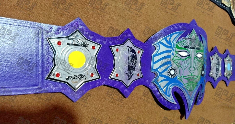 TNA Jeff Hardy’s Legacy 神秘摔跤冠军腰带 4 毫米锌板  — 第 4/4 张图片