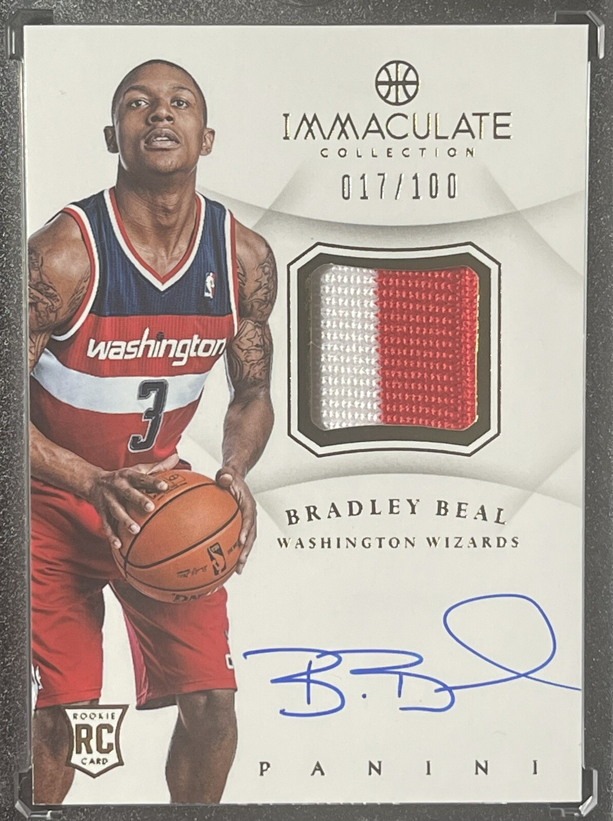 2012-13 Immaculate Bradley Beal True RPA RC Rookie Patch Auto /100