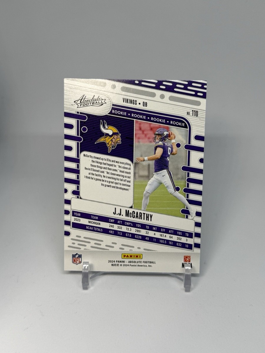 2024 Absolute Football JJ McCarthy Rookie #110 | eBay