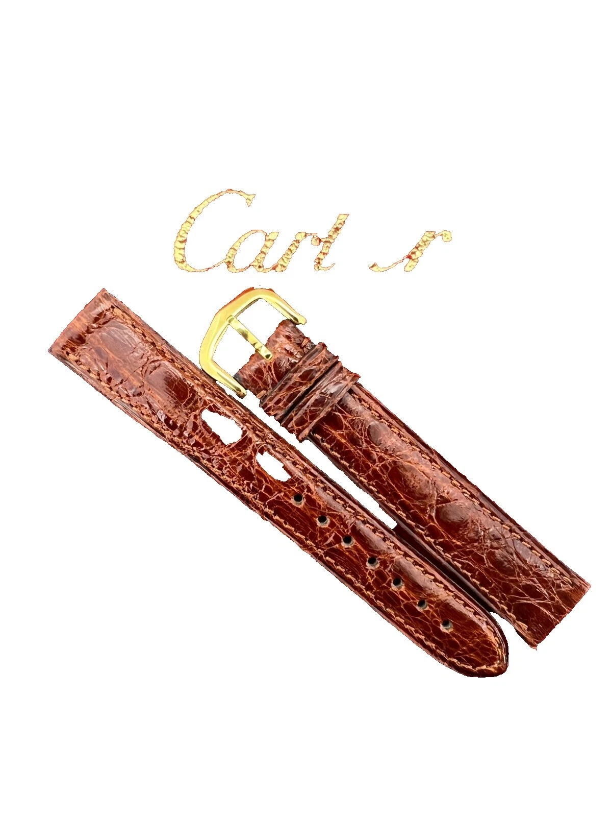 Cartier Leather Brown Wristwatch Bands