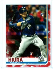 KESTON HIURA 2019 Topps Update Independence Day Rookie Card RC 22/76 SP SSP 