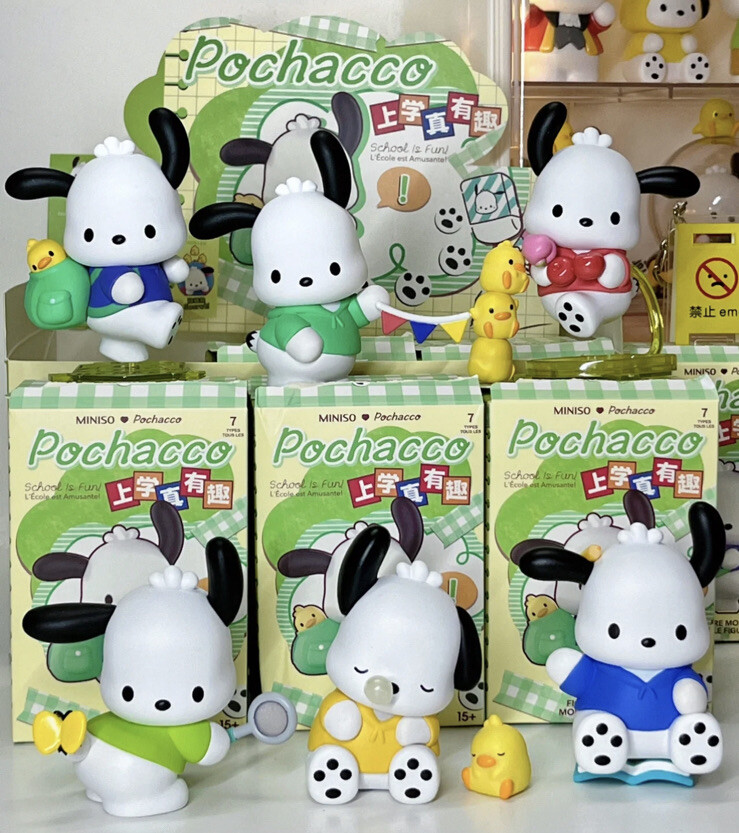 Miniso Sanrio Characters Pochacco School Day Series Case 6pcs