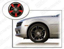 Chevrolet Camaro 20" Wheels Insert Overlay Stripes Decals 2014 2015 Pro Motor