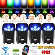 108W Uplighting RGBWA UV Rechargeable Battery Wireless DMX Par Stage Light Party