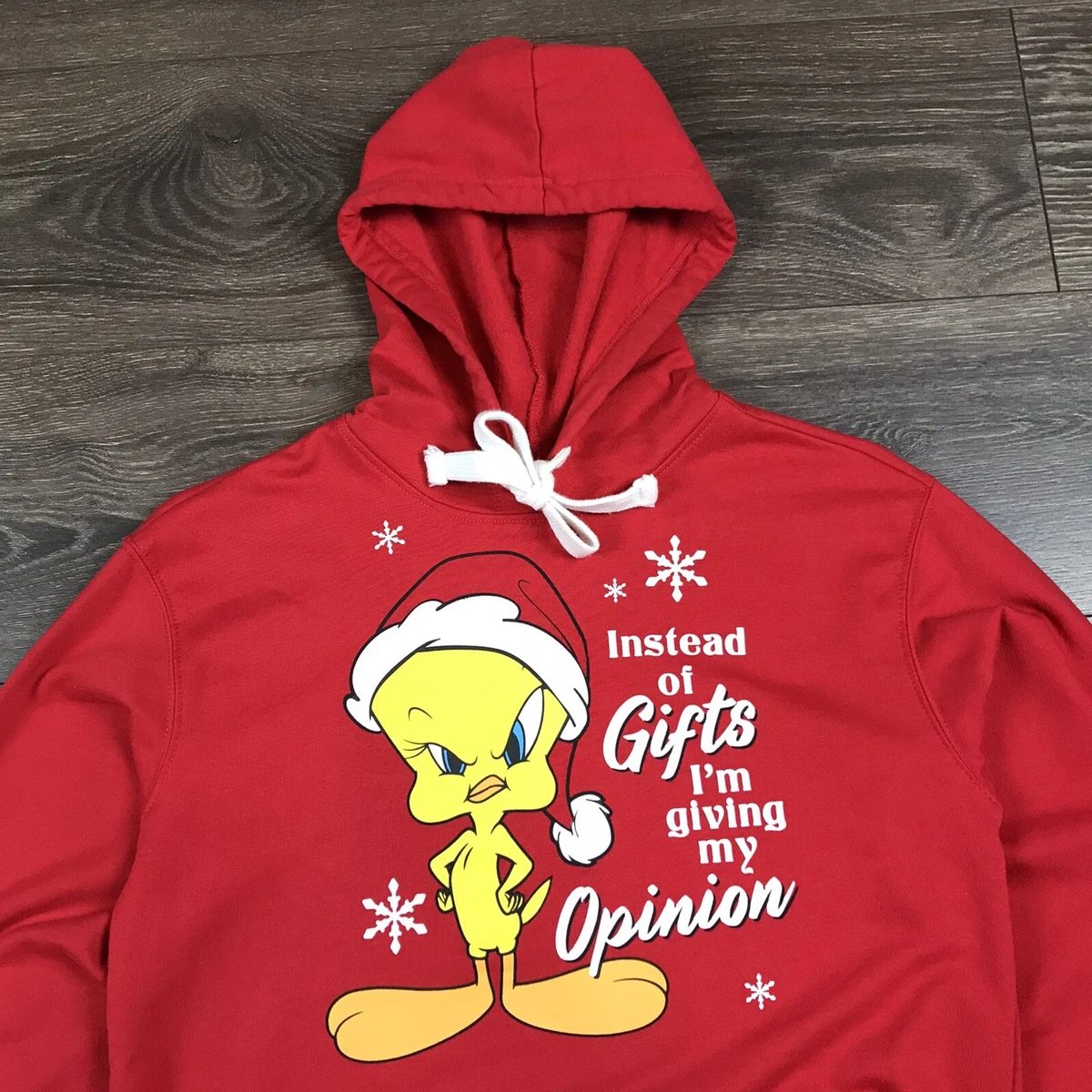 Looney Tunes Tweety Bird Holiday Gifts Women s Red Christmas