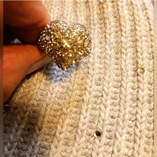 Kate Spade New York Faux Diamant Herz Ring Größe 7 Neu mit Etikett