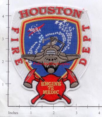 Texas - Houston Station 72 TX Fire Dept Patch - NASA