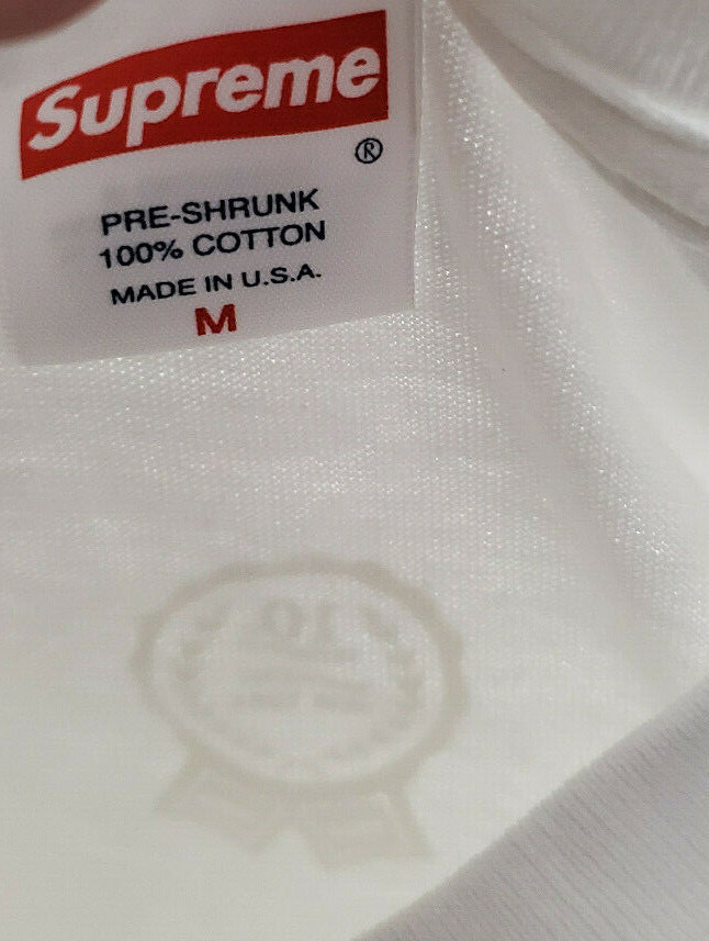 SUPREME 10th Anniversary Kate Moss T-shirt WHITE Size: M