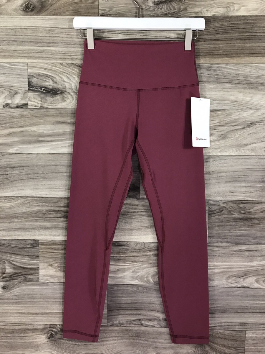 Lululemon Align Pant 25” High Rise Nulu Size Misty Merlot Mauve