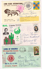 24 Lions Club Us & Internat'L Taiwan China, Canada, Philippine, Hawaii + 1960-80