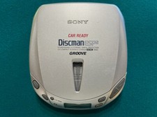 Sony D-E406CK Discman ESP2 Groove Portable CD Player  for parts  spins slowly 
