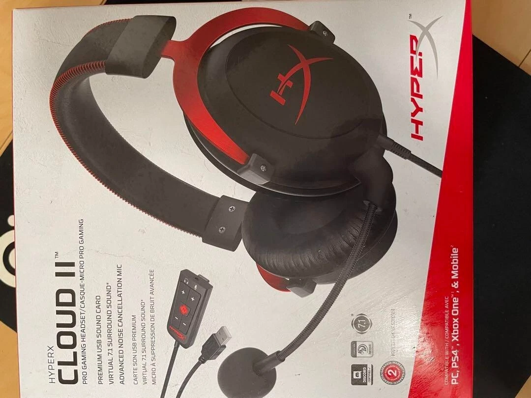 Kingston HyperX KHX HSCP RD Cloud II Gaming Headset Black Red audio Japan