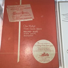 Vintage Our Babys First Seven Years Record Book Of Birth Growth And Deve