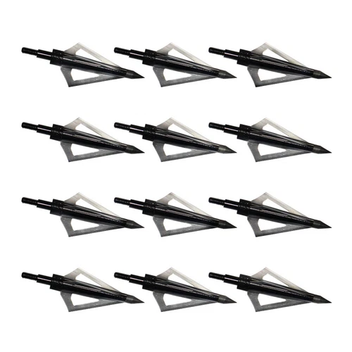 12 piezas de puntas de flecha de arco compuesto de 3 hojas con puntas anchas de caza - Imagen 8 de 31