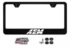 Aem License Plate Frame Black Metal Street Racing Performance Usa Aem License Plate Frame Black Metal Street Racing Performance Usa