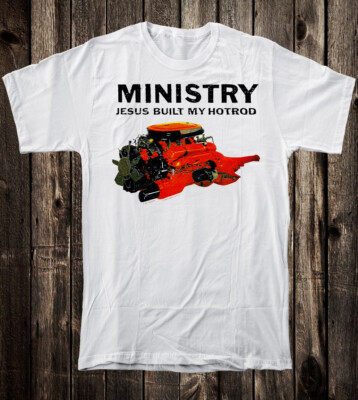 Retro Tee T Shirt 100% Cotton 80's 90's Style Ministry Jesus Built My Hot  Rod | eBay