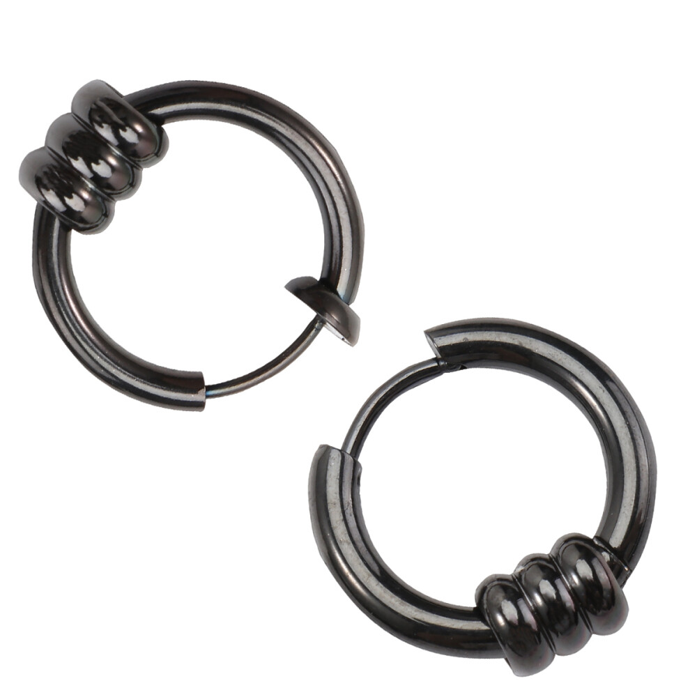 Round Earrings Studs Punk Style Earrings Earbob Men Ear Cuff
