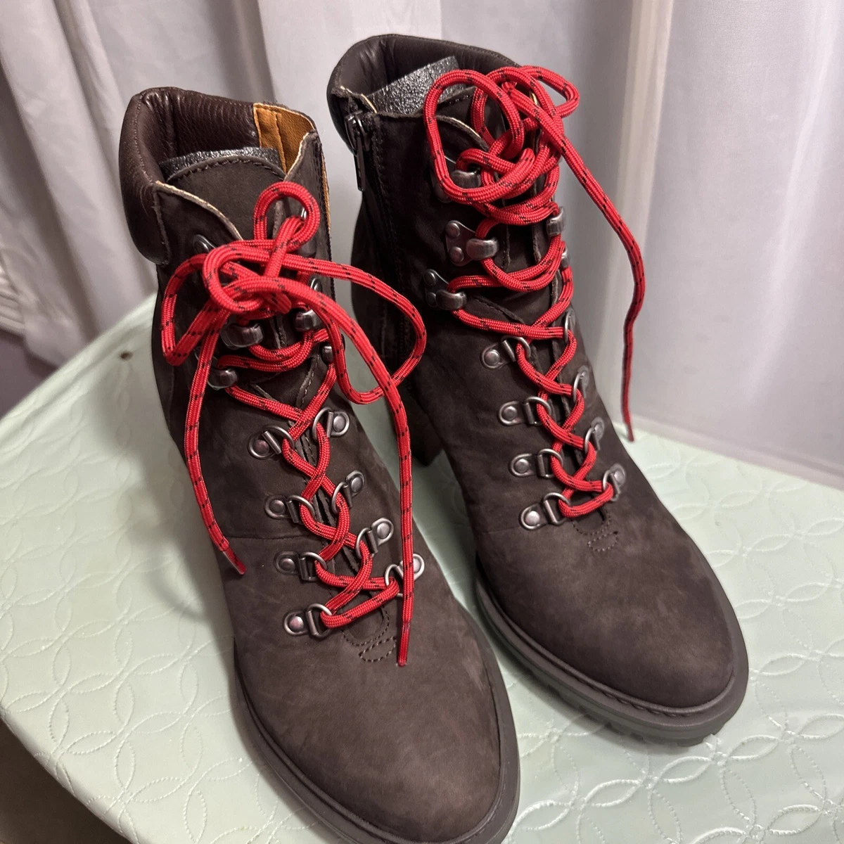 Work boots sale with red laces