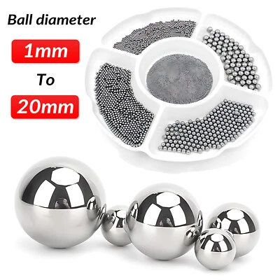 COOBETTER Cuscinetto Alta Precisione Sfera Acciaio Standard Solido Piccola Acciaio Sfera Dia 1mm ~ 20mm