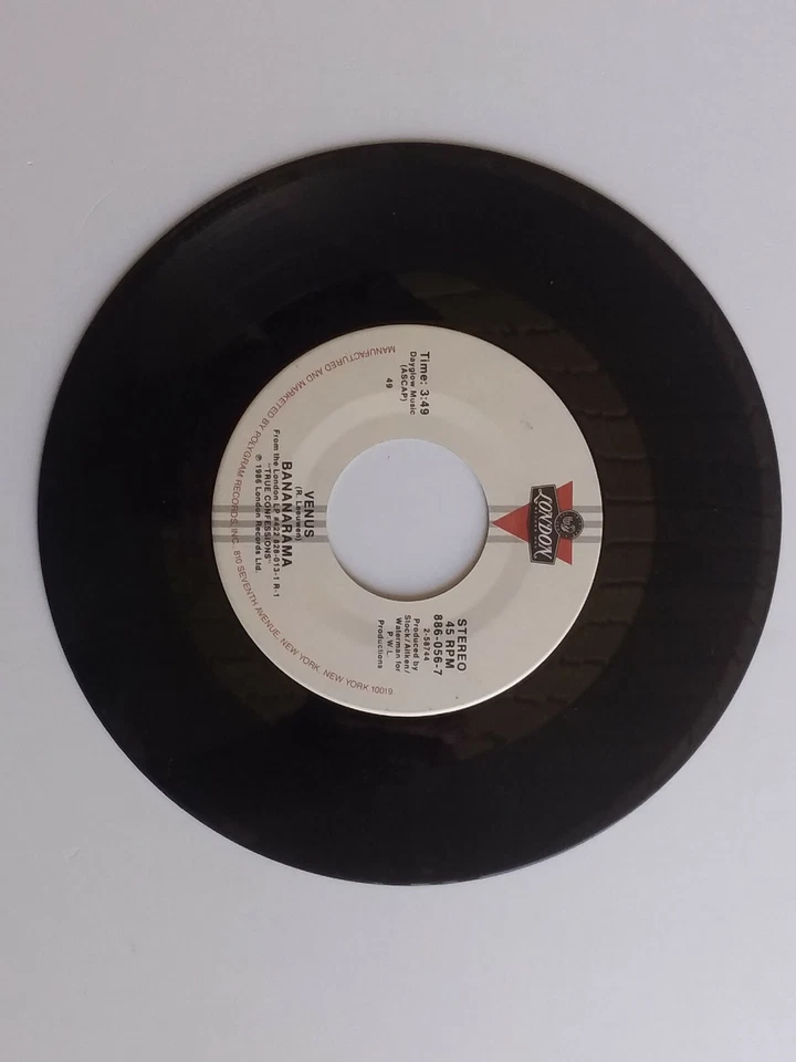 BANANARAMA - Venus / White Train - Vinyl 45rpm 1st Press  886-056-7 Pic Sleeve - Image 3 of 4