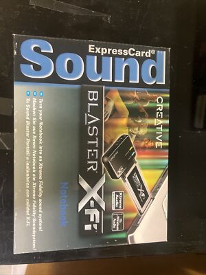 New Creative Labs SB0950 ExpressCard Sound Blaster X-Fi Notebook Audio System