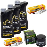 Inspektion Set FüR Suzuki An 650 Burgman AN650 2002-21 ÖL 3L ÖLfilter ZüNdkerzen