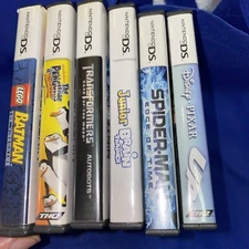 Disney Pixar UP Spider man Batman Transformers 10 Nintendo DS Video Game Case