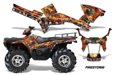 Atv Graphics Sticker Für Polaris Sportsman 500/700/800 05-10 Firestorm K