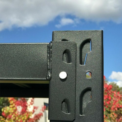 1.2M Length Matte Black Heavy Duty Warehouse Racks Storage Shelves Garage Shelf - Picture 3 of 11