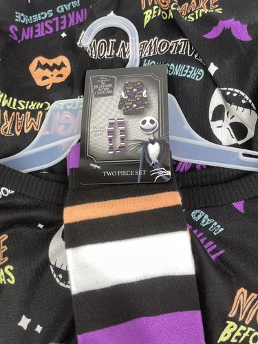 Women’s Nightmare Before Christmas Sleep Shirt & Socks 2 pc Set XL (16-18) NEW - Picture 4 of 4