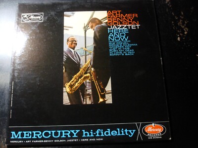 THE ART FARMER BENNY GOLSON JAZTET HERE AND NOW LP RECORD