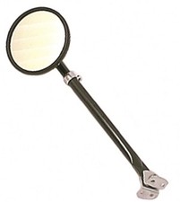 Omix-Ada | 11001.01 | Door Mirror Kit, Arm/Bracket, Round, Black | OE Referen...