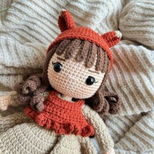 Cute Handmade Crochet Doll, gift for kids, Knit toy, Birthday gift for kids