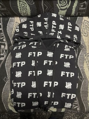 FTP x Undefeated All Over セットアップ FTP x Undefeated All Over Graphic Print Black Fleece Hoodie 2XL | eBay