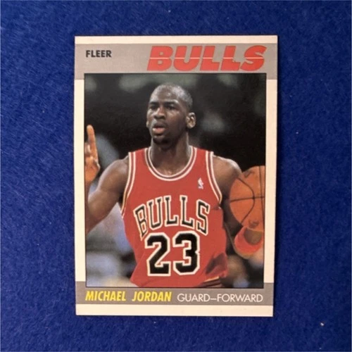 Fleer 1987-88 Michael Jordan Chicago Bulls Basketball Card #59 NBA Base Set