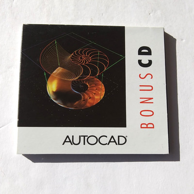 AutoCAD Bonus CD Autodesk Vintage DOS UNIX CAD Software Tools Tutorials Disc