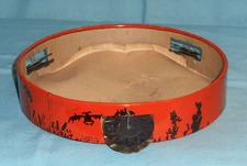 vintage Halloween T. COHN TAMBOURINE tin noisemaker
