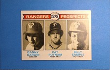 1979 Topps #713 Rangers Prospects Darwin / Putnam / Sample Near MINT