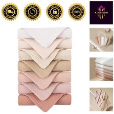 7-Pack of Ultra-Soft Cotton Baby Washcloths - 11x11 Inches for Gentle Care