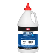 SEM 16545 Sure-Coat White Leather Vinyl Plastic Interior Refinishing 1/2 Gallon