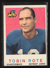 1959 Topps #170 Tobin Rote - VG/EX Set Break!